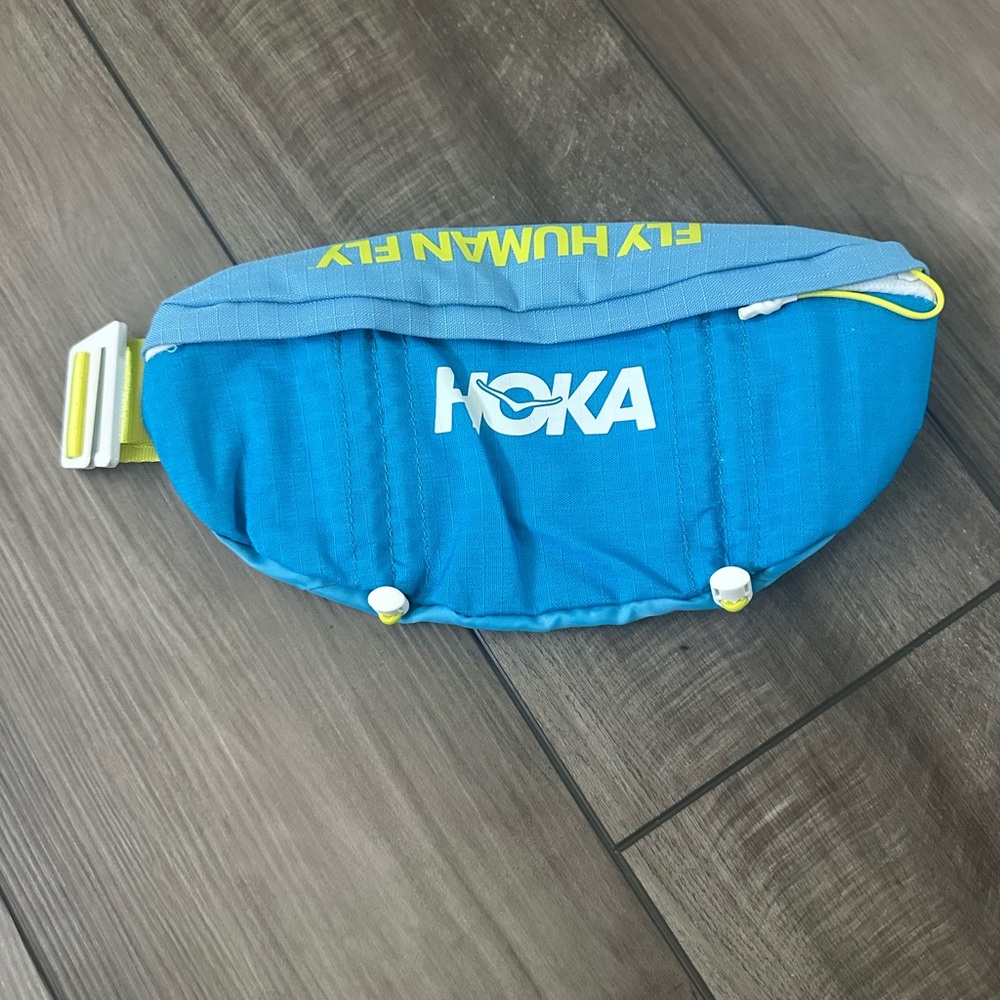 Hoka Blue and Yellow Waist Bag